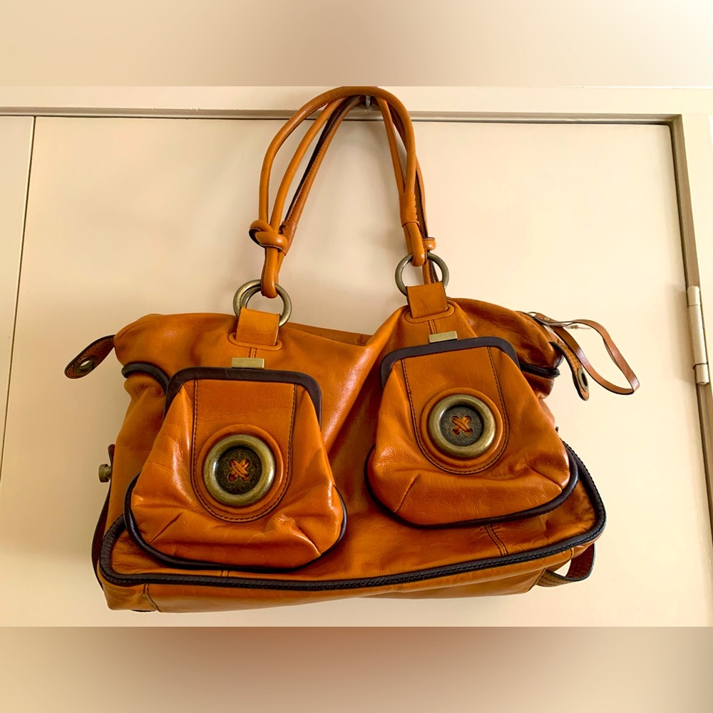 Mimco Tan Leather Shoulder Bag - Picture 1 of 9